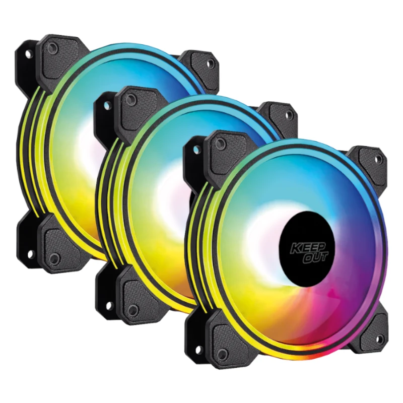 Keep Out Ventilador XFC-120DR Black 5V ARGB 3x2